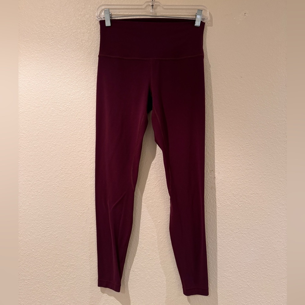 Lululemon Align burgundy full
length leggings